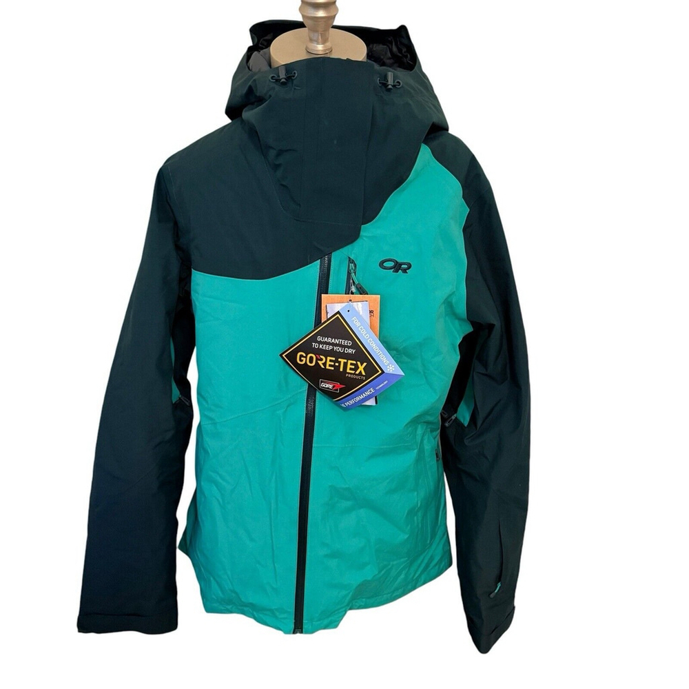 Outdoor Research Aqua and Black Ski Jacket